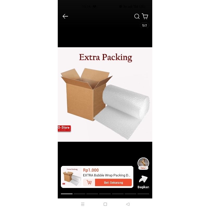 

EXTRA Bubble Wrap Packing Dus Extra Packing Paking Ekstra - BUBBLE EXTRA
