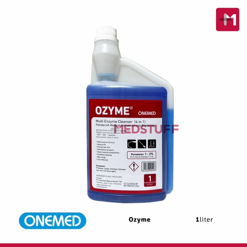 Ozyme ( multi enzym ) 1L Pembersih Instrument Desinfektan Antiseptik Antibakteri