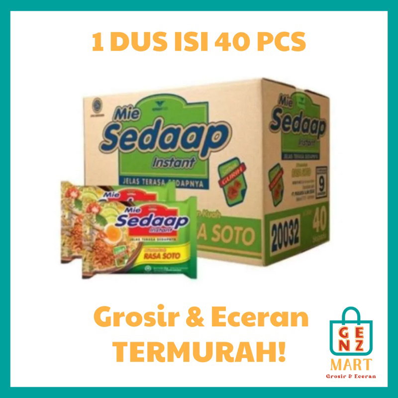 

Mie Sedaap Kuah Rasa Soto Dus Karton / Mie Sedap Soto / Mie Rebus Soto Grosir Murah