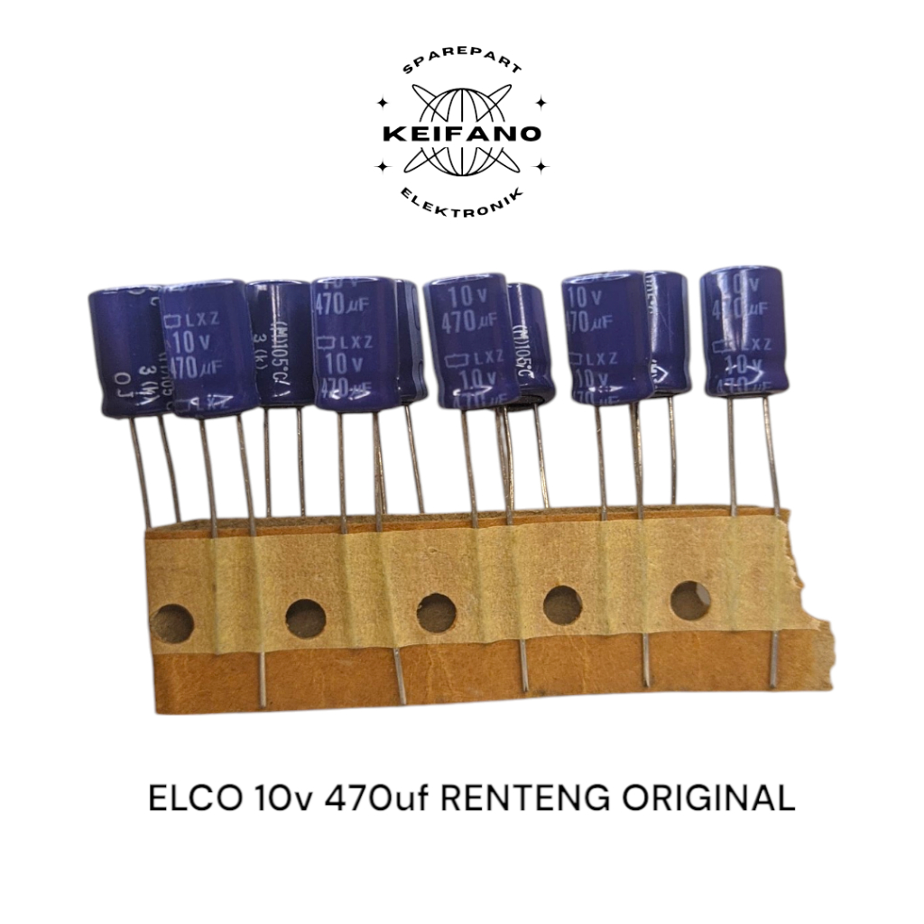 ELKO 10v 470uf ELCO 470uf 10v RENTENG ORIGINAL