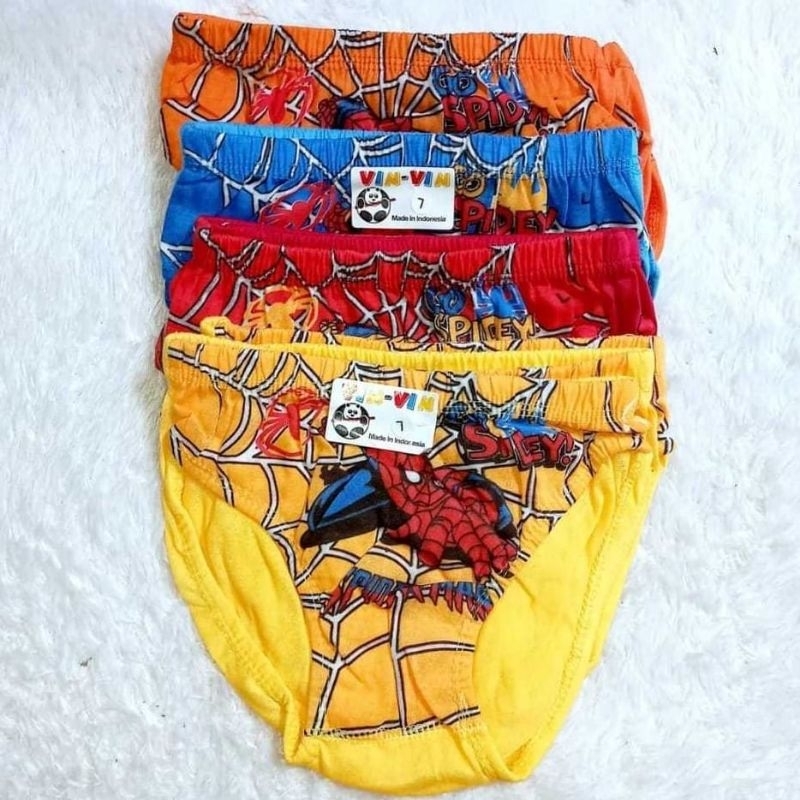 (isi 6pcs) Cd anak cowok spiderman / celana dalam anak anak / cd anak balita
