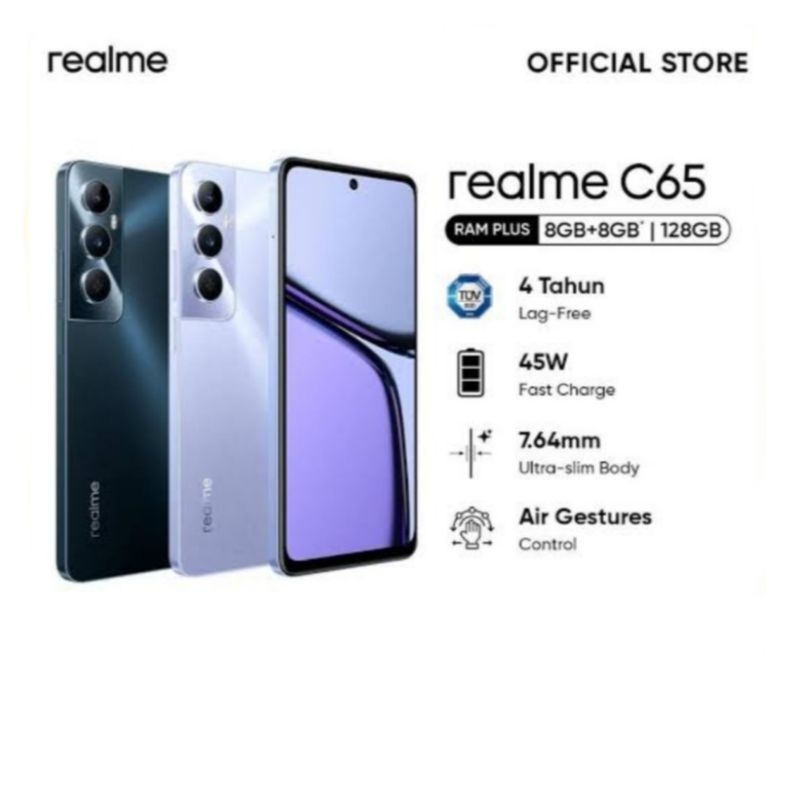 HP REALME C65 8/128 GB - RELMI C65 RAM 8GB ROM 128GB GARANSI RESMI