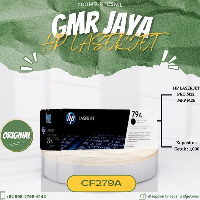 Toner hp 79A original / Toner hp 79A m12 m26 CF279A / Toner hp laserjet 79A black original / Cartrid