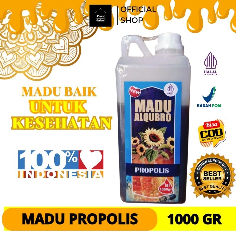 

Paling Laris !! Madu Herbal Propolis al Qubro -1KG- Minuman Sunnah Sesuai Anjuran Nabi, Madu Asli dan Murni dari Alam Nusantara
