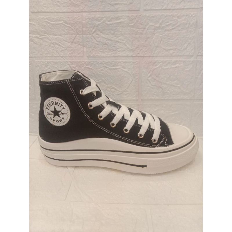 termurah sepatu sekolah eternity sport hitam putih 37-40 Wanita
