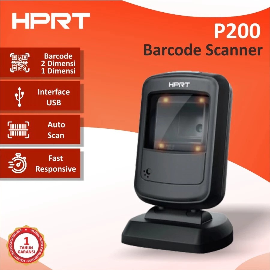 Barcode Scanner Omni USB 2D - HPRT P200 / P-200