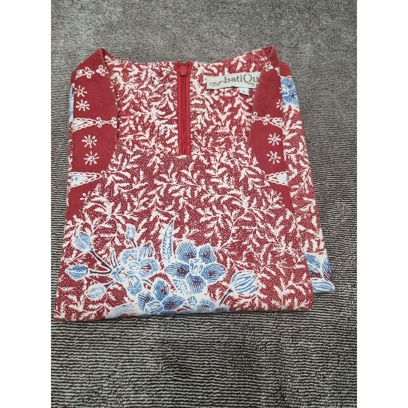 Preloved Dress Wanita Batik Tulis Queen
