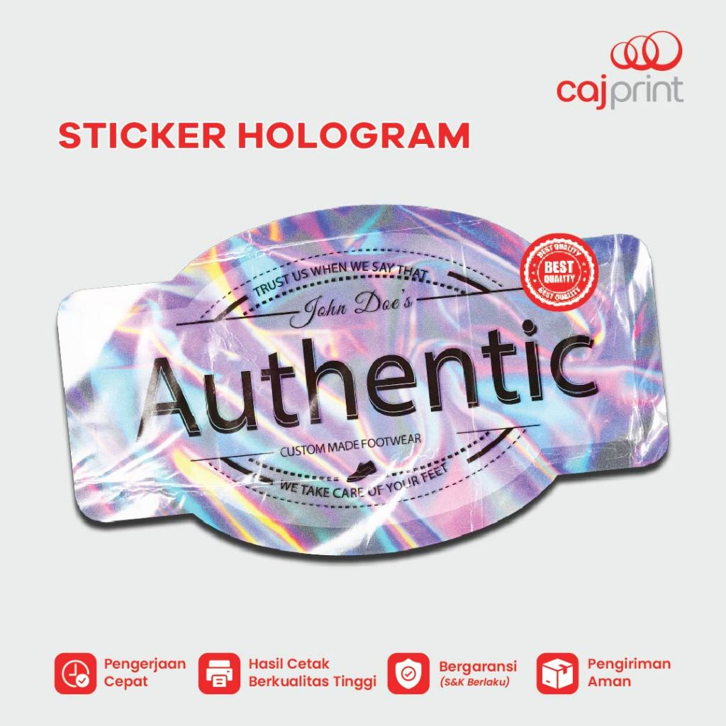 

Cetak Sticker Hologram / Sticker Hologram Custome / Sticker Hologram Motor A3 Kiss Cut & Die Cut