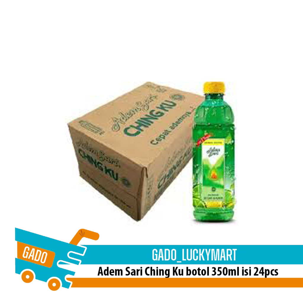 

Adem Sari Ching Ku botol 350ml dus/Cingku botol minuman herbal/botol dus box karton