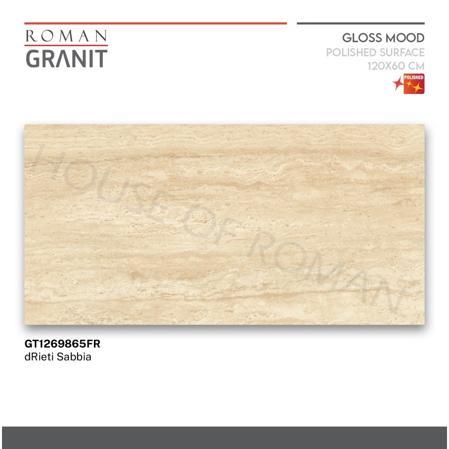 ROMAN GRANIT dRieti Sabbia 120x60 GT1269865FR ROMAN GRANIT