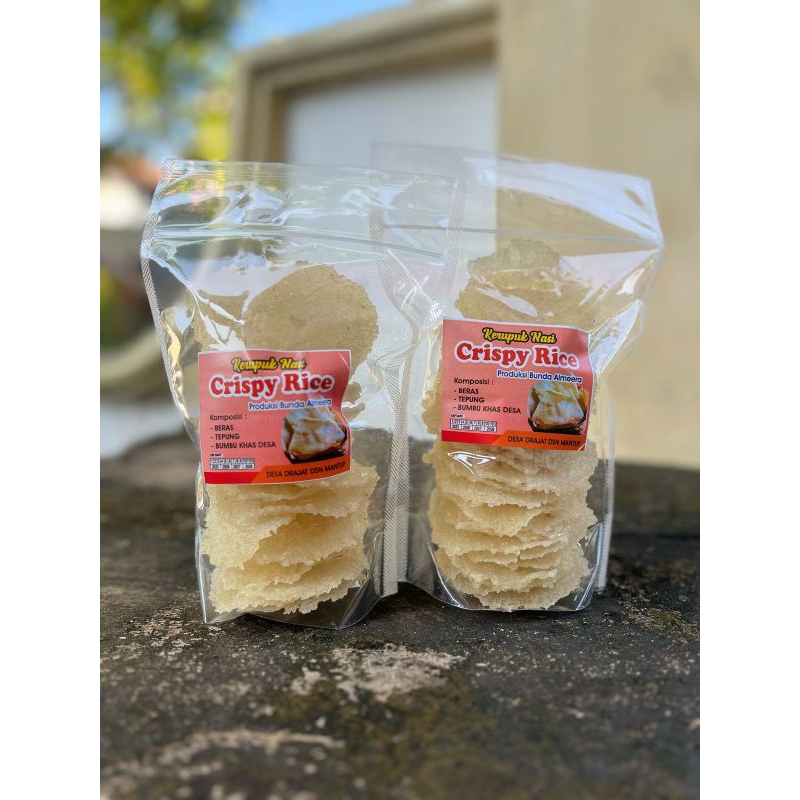 

Kerupuk Puli Mentah 300 gr / Kerupuk Gendar / Crispy Rice