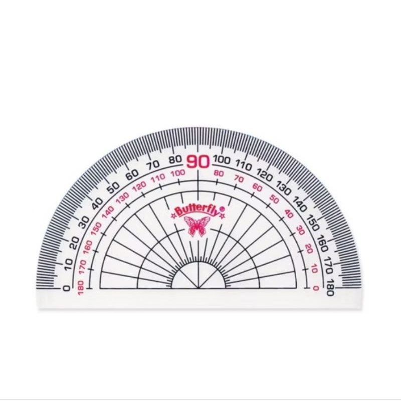 

Busur Derajat Butterfly Transparan Tebal 180 / 8 cm