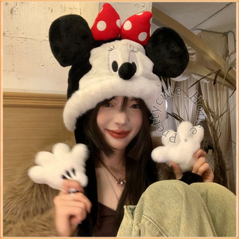 TOPI MICKEY MOUSE / TOPI MINNIE MOUSE WINTER DISNEYLAND COLLECTION
