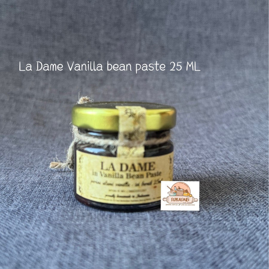

La Dame Vanilla in Bean paste extract 25 ML Perisa Alami Vanilla Vanilli extract Halal