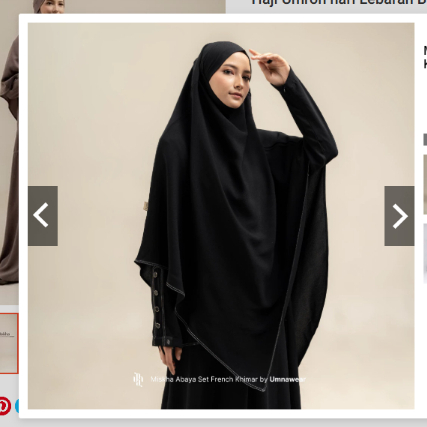 Set Abaya dan Khimar