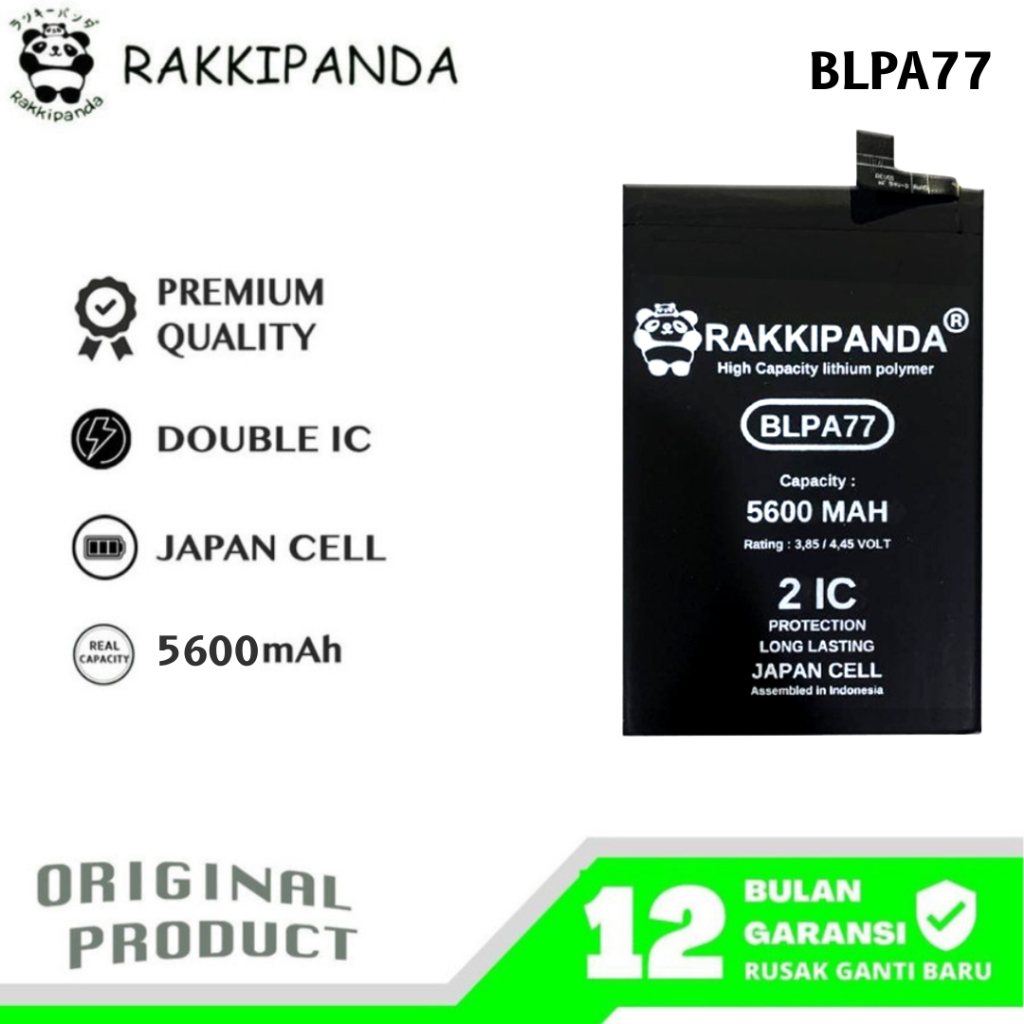RakkiPanda - BLPA77 A3 Pro / A3X Batre Batrai Baterai