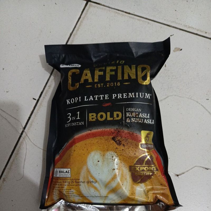 

caffino kopi latte premium isi 5 renceng