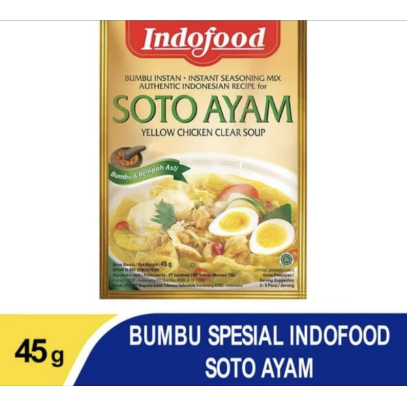 

Indofood bumbu instant soto ayam 45g