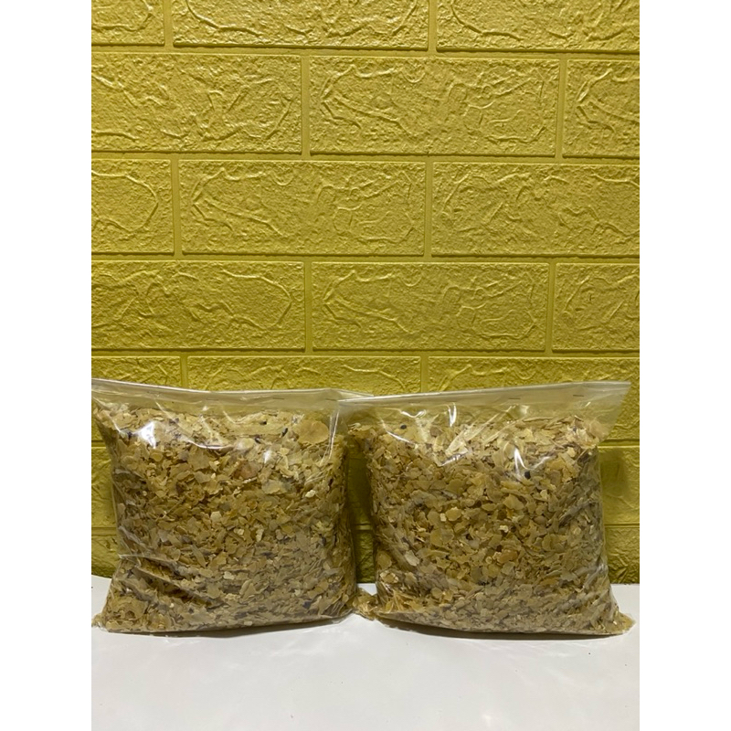 

emping remukan kecil”mentah 1kg bisa langsung digoreng