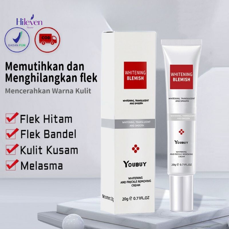 YOUBUY WHITENING BLEMISH, TRANSLUCENT AND SMOOTH ORIGINAL 20gr Ampuh Menghilangkan Flek Hitam Bintik
