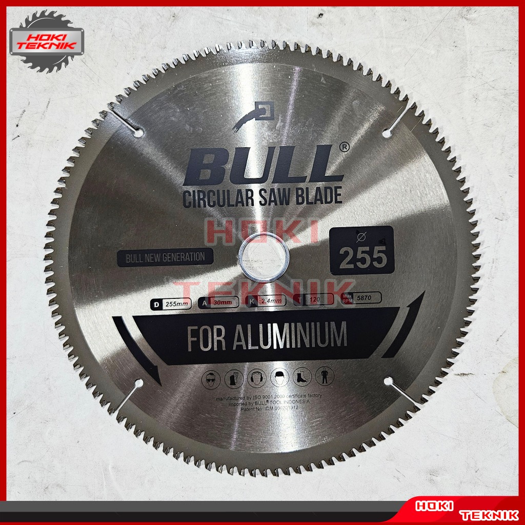 Mata Gergaji Aluminium Bull 10 inch x 120T Circular Saw