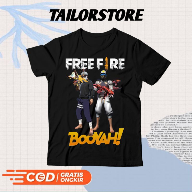 (BISA COD) Kaos Anak Baju FF FREE FIREEE AK 2JT ANTI KROCO KROCO SALAM BOYAAH Ramadhan Viral 2025 Id