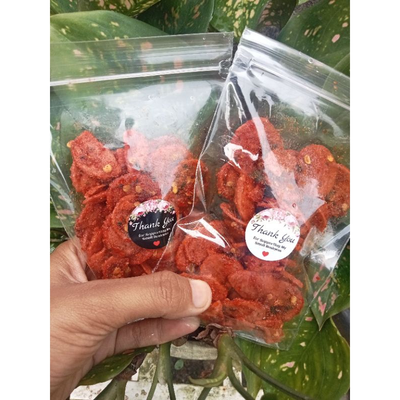 

SOSRENG PEDAS DAUN JERUK(Sosis Goreng) Berat 50gram