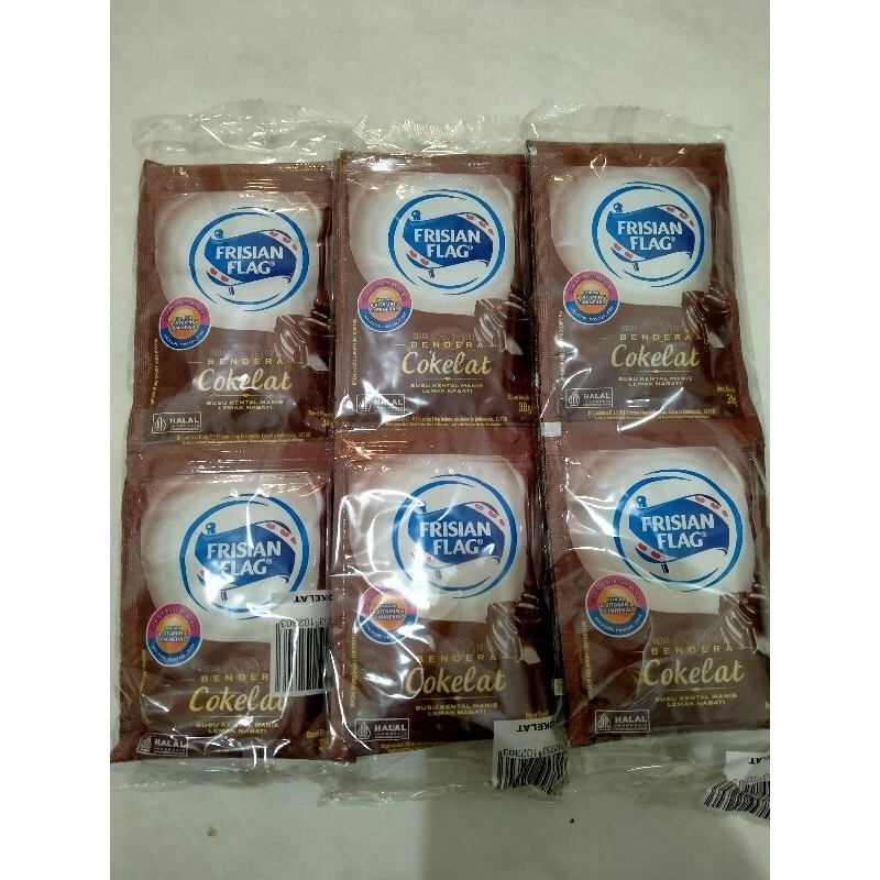 

Frisian Flag Kental Manis Susu Bendera Sachet 38 gr (6pc)