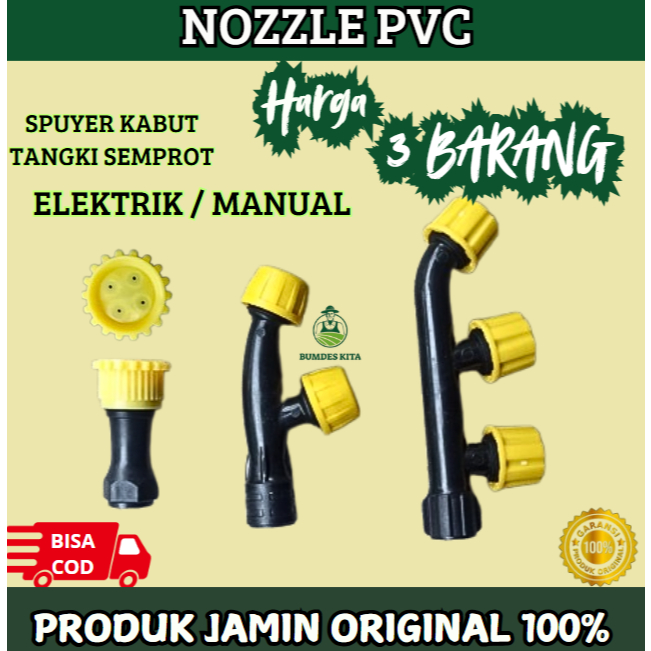 PAKET NOZZLE KABUT SPRAYER ELEKTRIK MANUAL SPUYER TANGKI SEMPROT