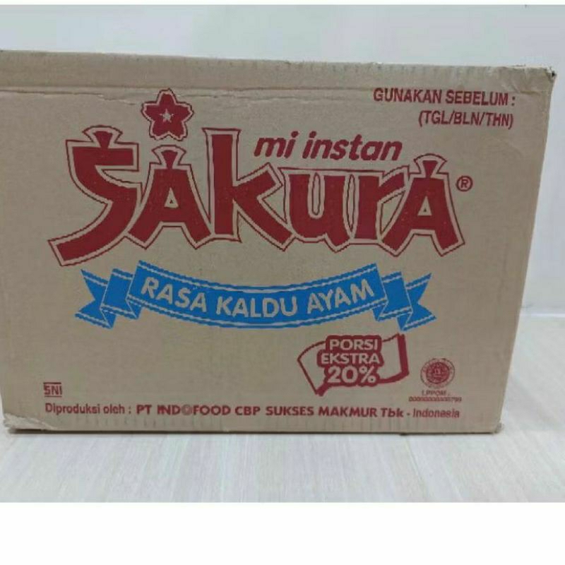 

SAKURA Mie Kuah Kaldu Ayam 60 gr ( 1dus isi 40pcs) Food Noodlles 60 gr