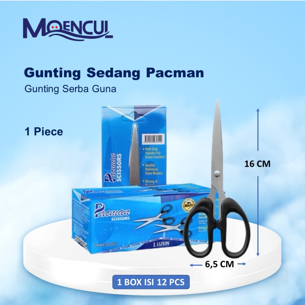 

1 Pcs Gunting Ukuran Sedang 6 inch / Gunting Serba Guna / Moencul