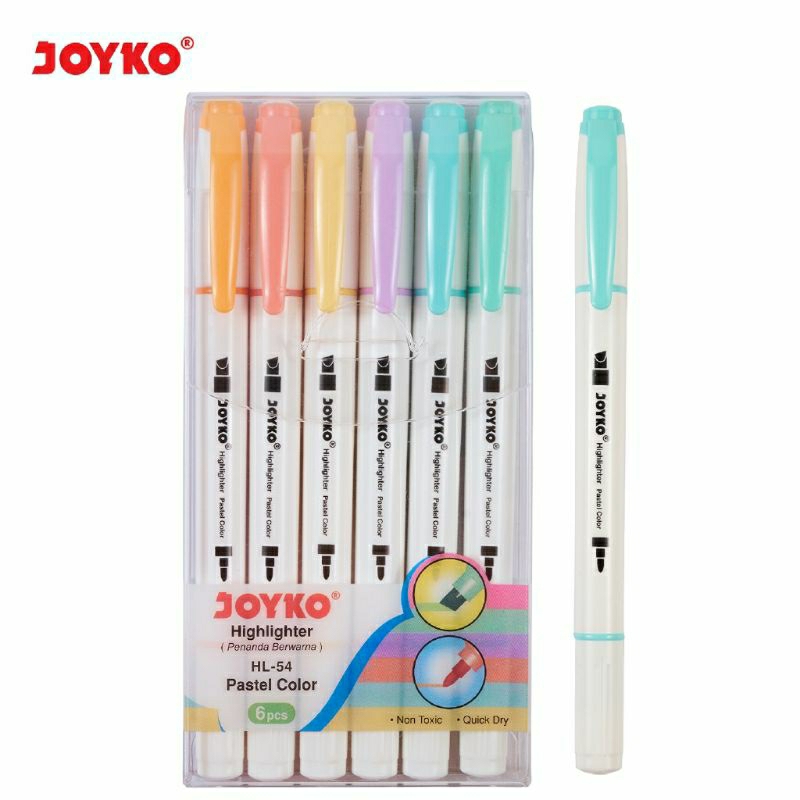 

[Hyde] Joyko Highlighter (Penanda Berwarna) HL-54 Pastel Color 6Pcs