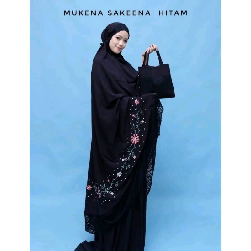mukena dewasa bordir tasik jumbo katun rayon super premium