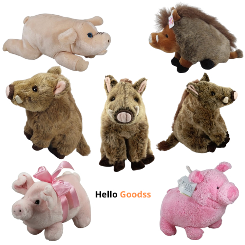 Boneka Binatang Babi Hutan  Pig  Cute  - Ukuran M ( cocok Untuk Hadiah Mainan Anak-Anak)
