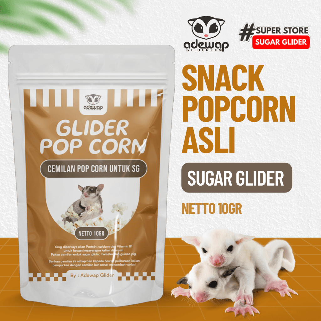 ADEWAP GLIDER Popcorn Snack Camilan Sugar Glider