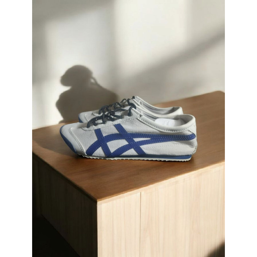 Onitsuka Tiger Sepatu Sneaker Slip on Bahan Kanvas Made In Japan Size 41 Insole 26 Cm