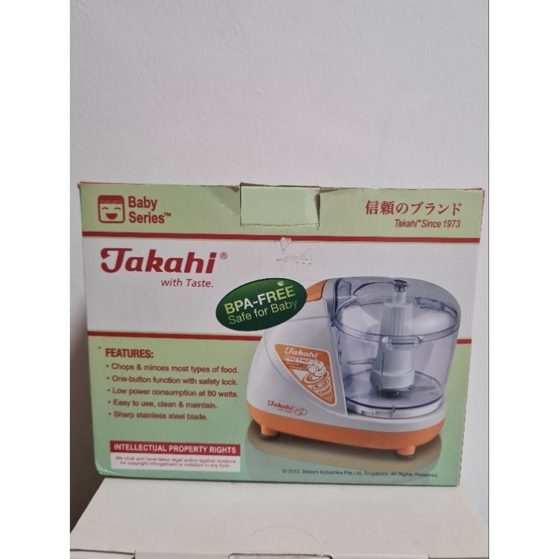 New Takahi Baby Food Chopper Electric Food Processor MPASI
