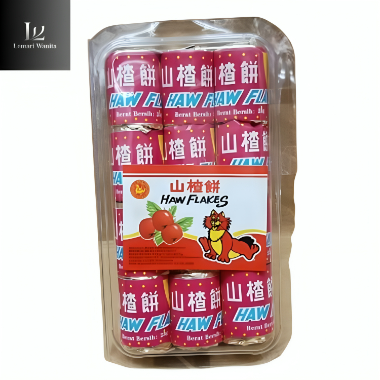 

Haw Flakes - Manisan Sanca - Permen Rasa Buah Haw (Ukuran Besar)