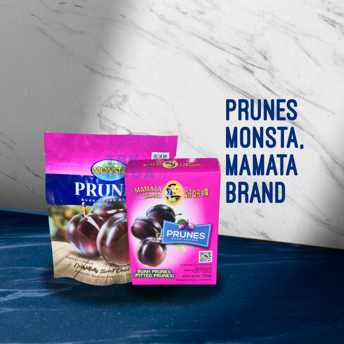 

Prunes Buah Kering ( Monsta 200 gr, Mamata 340 gr ) Plum Dried Sweet Prune Brand