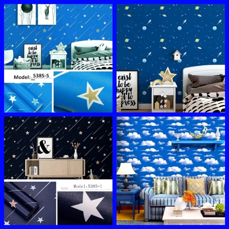 Wallpaper Dinding Kamar  Anak Cowok M2M MALL Wallpaper Dinding Karakter Anak Cowok Wallpaper Dinding