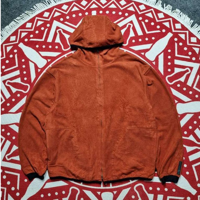 Zegna Cotton fleece zip hoodie luxury jacket