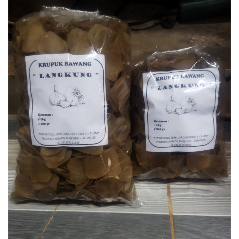 

Krupuk mentah bawang