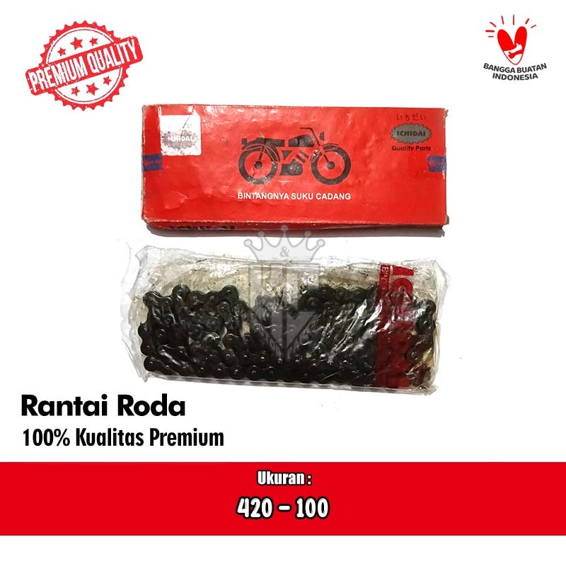 Rantai Rante Drive Chain Honda Astrea C70 C700 A800 Ichidai 420 - 100
