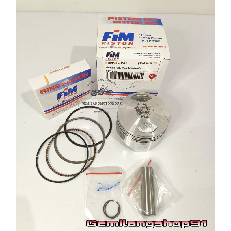 Piston seher kit Fim GL pro neotech Tiger Megapro FIM 51 Jenong 63,5 64 64,5 65 65,5 66 66,5mm