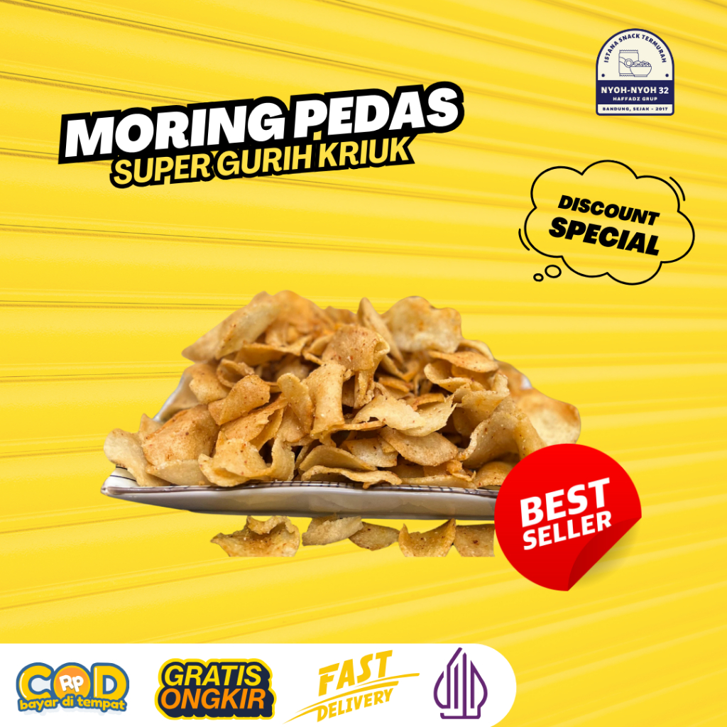 

Moring Pedas Asin Penuh Rasa - 250gr Renyah Siap Menggugah Selera