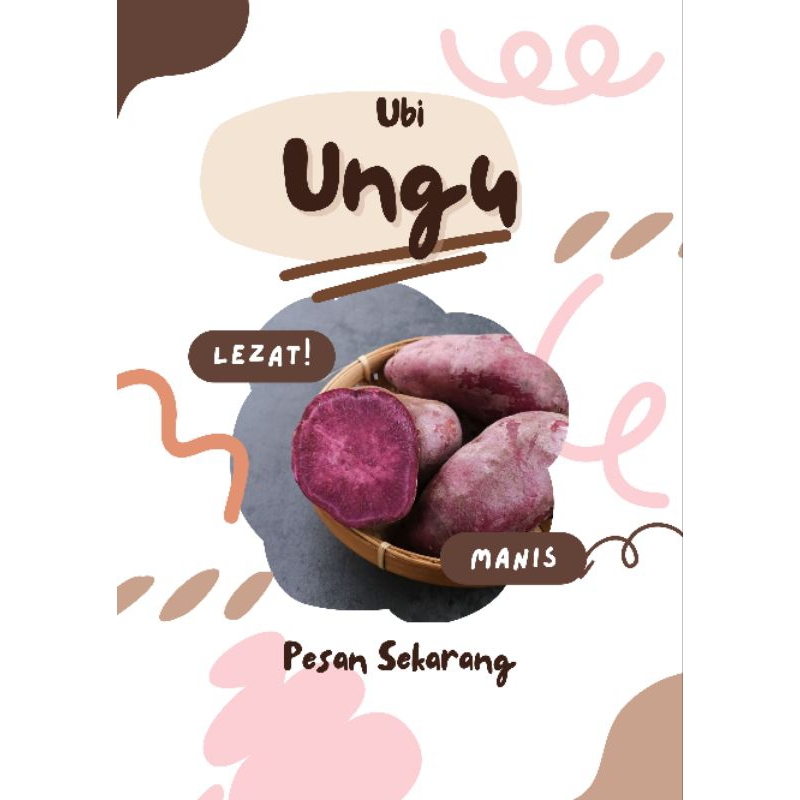 

Ubi Ungu Mentah 1 kg fress Purple Sweet Potato/Singkong Kitela Rabat Jalar Cod