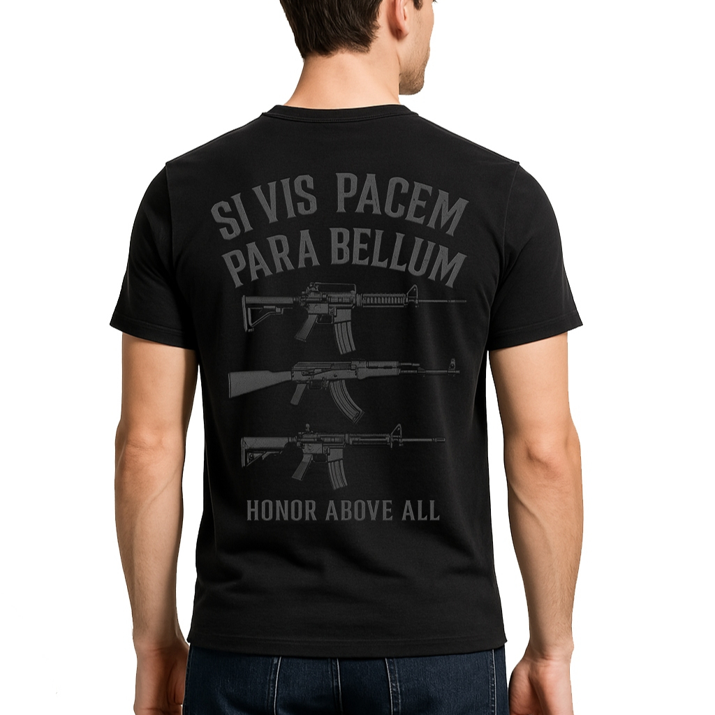 RSA Kaos Tactical Si Vis Pacem Para Bellum - Baju Taktikal Pria Army Combed 24s -  TNI Polisi Brimob