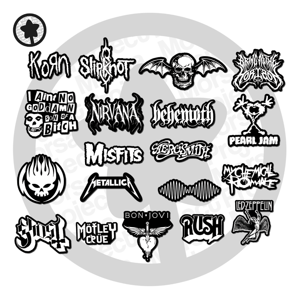 

STICKER BAND BLACK AND WHITE AESTHETIC PLAYLIST | STIKER CASE HP LAPTOP HELM