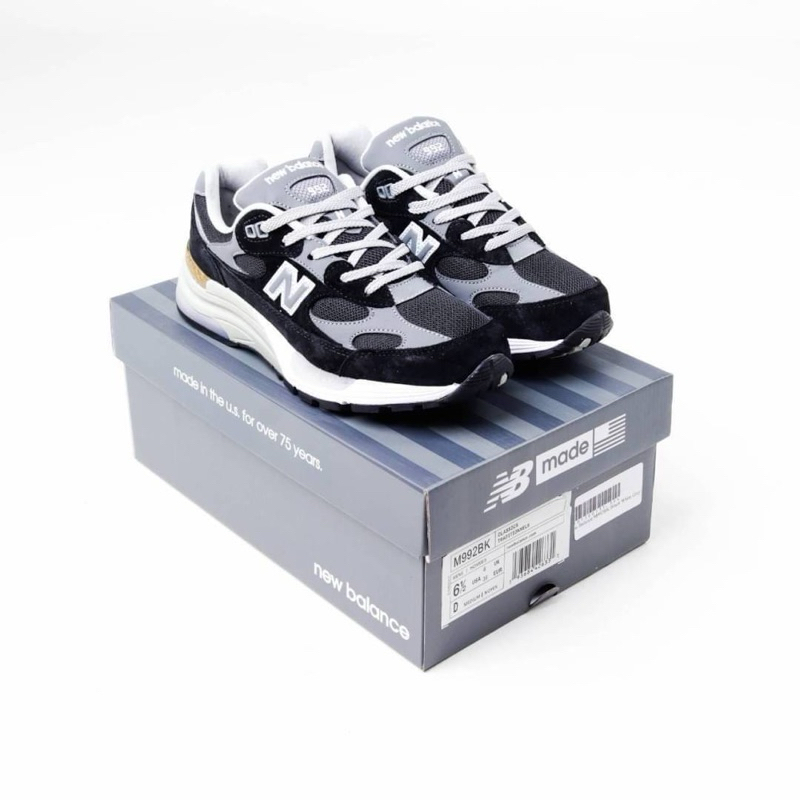 (SLPRDS) Sepatu Sneakers  M992BK Black White Grey -  992