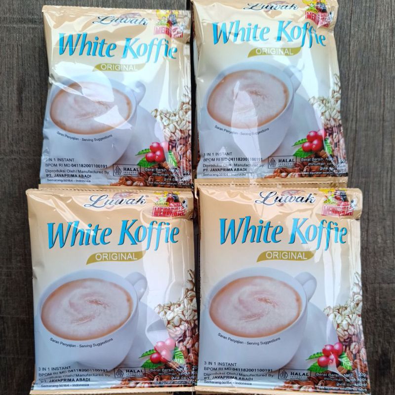 

Luwak white koffie original 20gr/kopi luwak/kopi sachet/kopi instan, 1 renteng isi 10 sachet